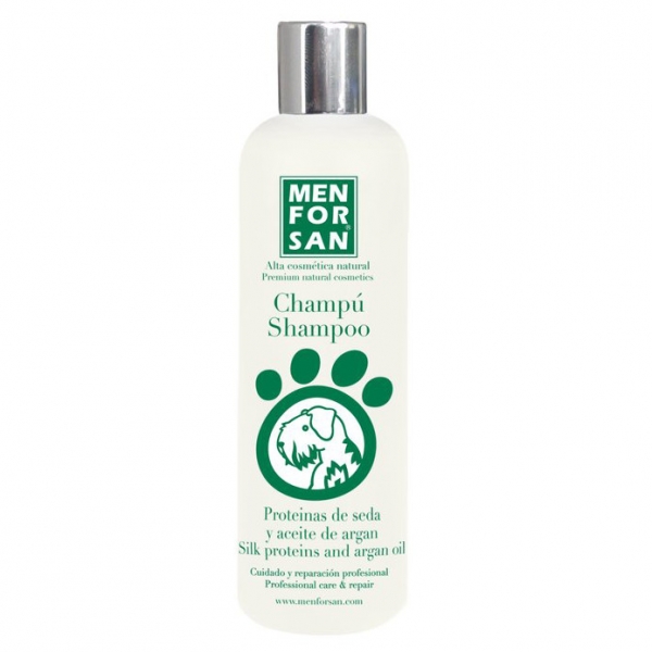 MenForSan Přírodní šampon s hedvábnými proteiny a s arganovým olejem 300 ml
