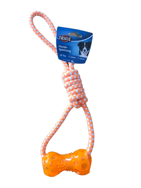 Hračka TRIXIE - Bavlněné přetahovadlo s termoplastovou gumou