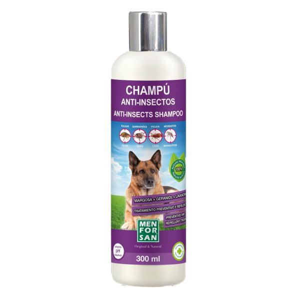 MenForSan Přírodní repelentní šampon pro psy s margózou 300 ml